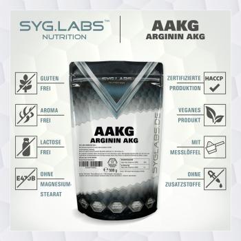 AAKG 2:1 L-Arginin-Alpha-Ketoglutarat 500g