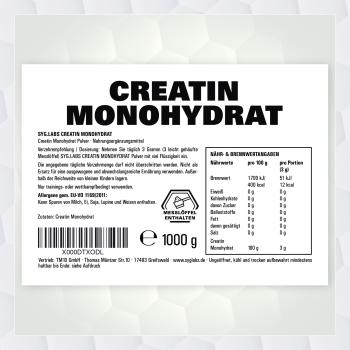 Creatin Monohydrat Pulver 1000g