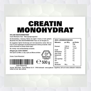 Creatin Monohydrat Pulver 500g