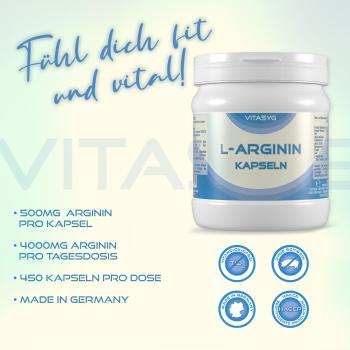 Vitasyg L-Arginin - 450 Kapseln
