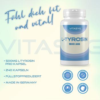 L-Tyrosin 500mg 240 Kapseln