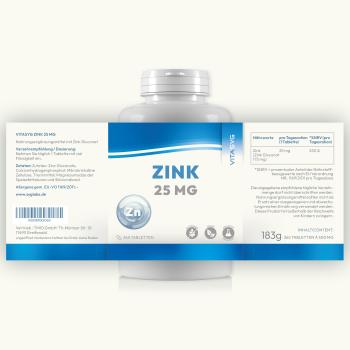 Preview: Zink 25 mg 365 Tabletten