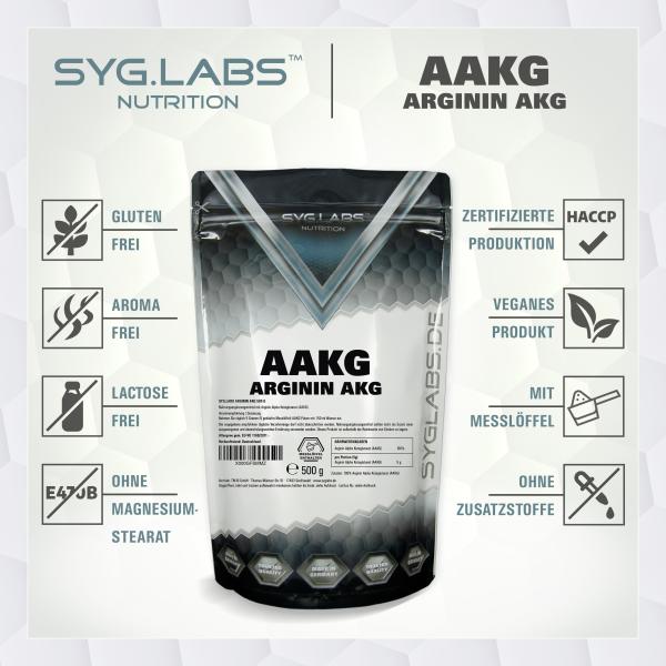 AAKG 2:1 L-Arginin-Alpha-Ketoglutarat 500g