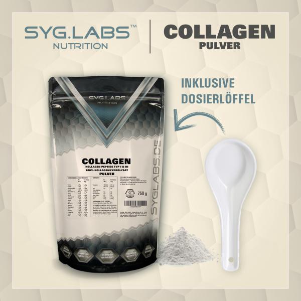 Collagen Pulver 750g - Kollagenhydrolysat - Kollagen Typ 1 & 3 - Kollagenpeptide - geschmacksneutral