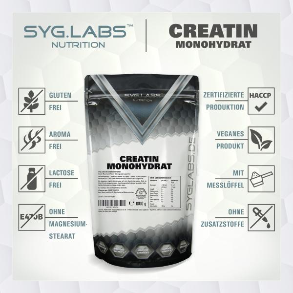 Creatin Monohydrat Pulver 1000g