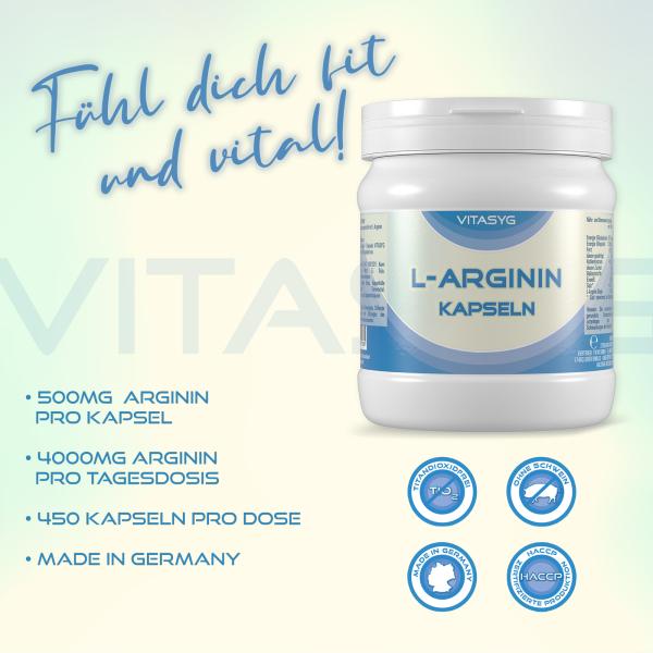 Vitasyg L-Arginin - 450 Kapseln