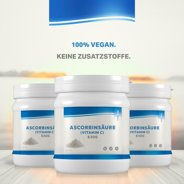 Ascorbinsäure Pulver 1000g - Vitamin C Pulver