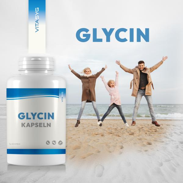 Glycin Kapseln - 1000mg - 365 vegane hochdosierte Kapseln