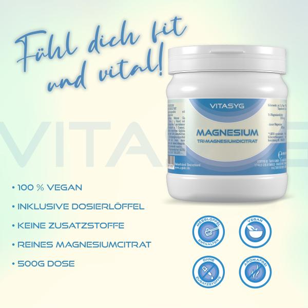 Magnesium Citrat Pulver 1000g
