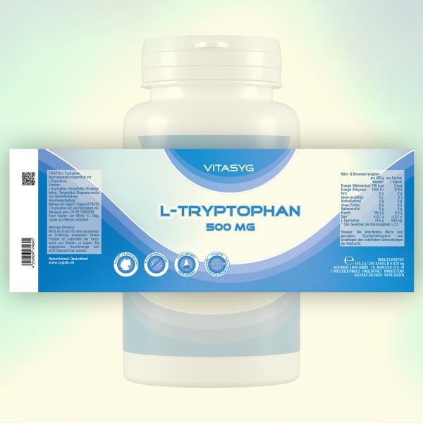 L-Tryptophan 500mg 240 Kapseln