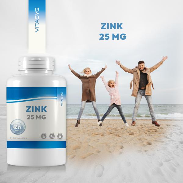 Zink 25 mg 365 Tabletten