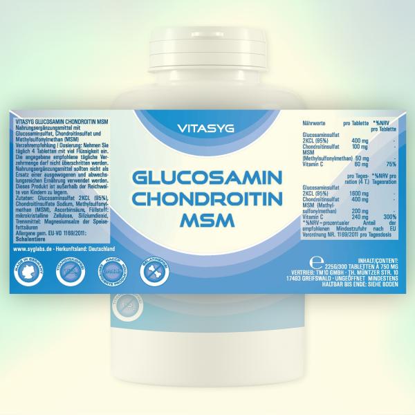 Vitasyg Glucosamin Chondroitin MSM - 300 Tabletten