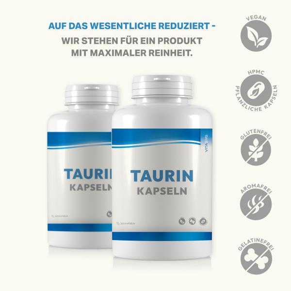 Vitasyg Taurin Kapseln 1000mg - 365 Kapseln