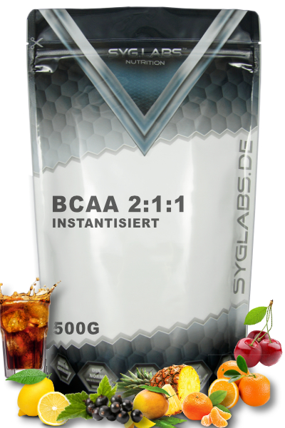 BCAA Pulver instantisiert in leckeren Geschmacksrichtungen